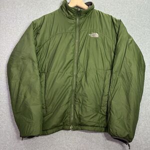 The North Face Men’s Large Green Full Zip Puffer Jacket Insulated Winter Coat